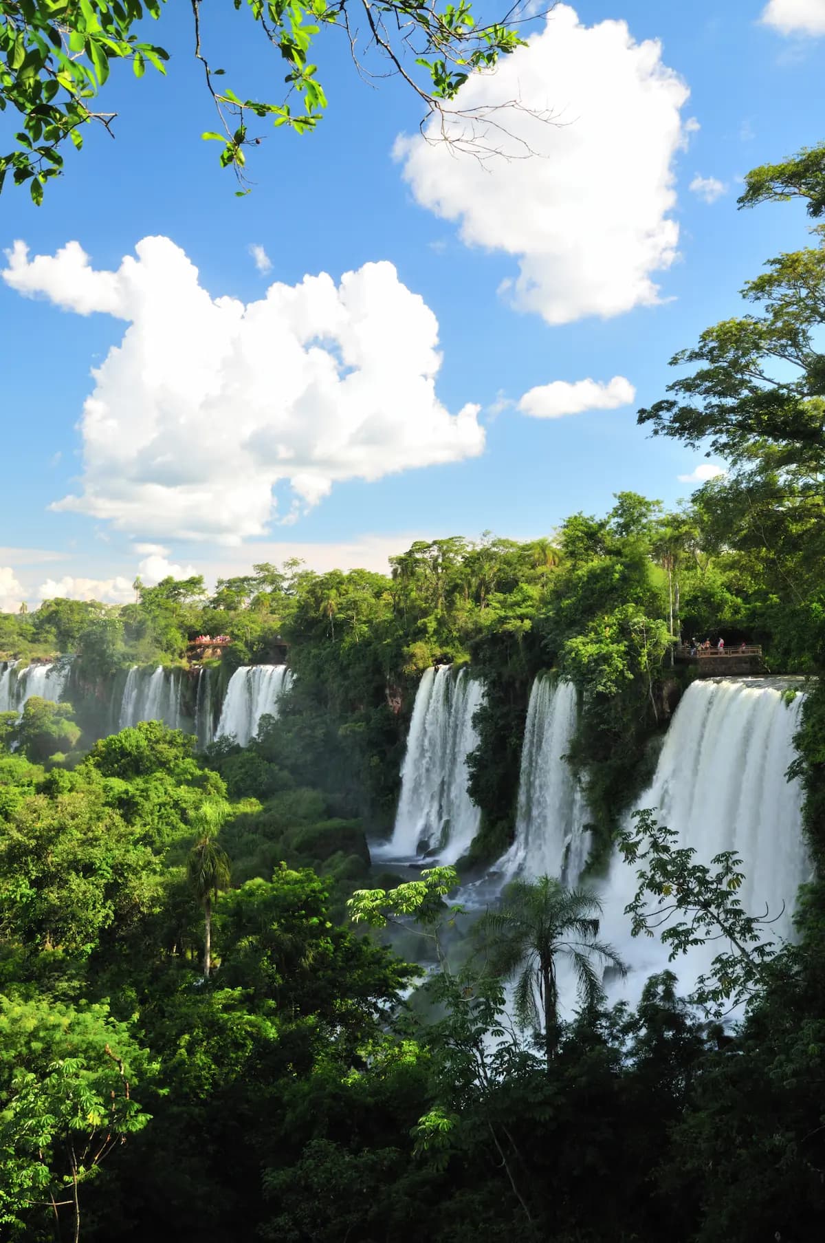 Vista das quedas na Argentina