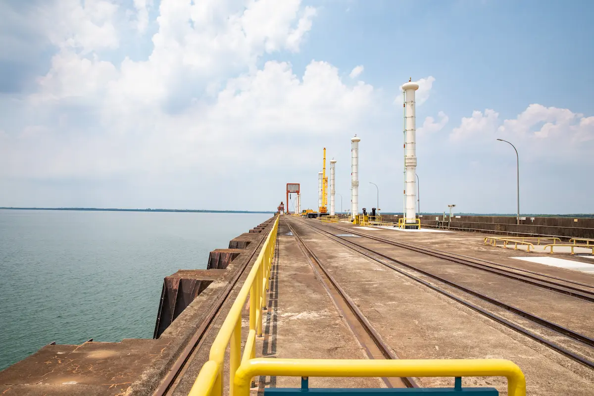 Estrutura tecnica da usina de Itaipu